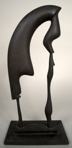 Ernest Trova (Am 1927-2009) Abstract: Bronze sculpture. Height 20 inches.