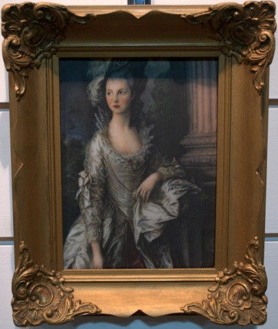 German Porcelain Plaque: Late 19th century, in the style of KPM, depicting a portrait of Princess Louise. 9 1/2 x 7 1/4 inches.