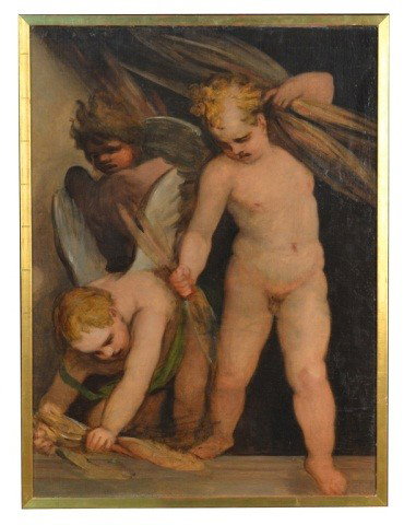 George Romney (Brit, 1734-1802) Fall Harvest
