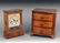517: Table Clock and Mahogany Miniature Chest