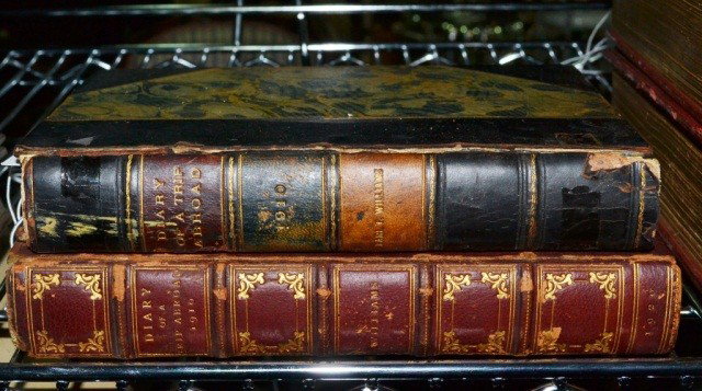 Earl T. Williams Diary of A Trip Abroad: Manuscript, circa 1910. Approximately 350 pages, bound in half leather; together with a copy of the published book, New York: James Harvey Williams, 1920. (As is condition).