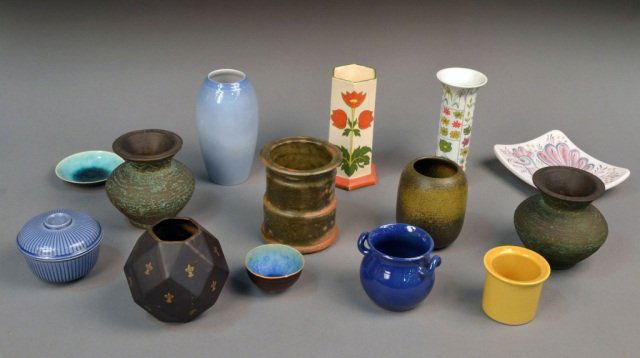 Miscellaneous Group of Scandinavian Pottery: Various makers and styles, including Gustavsberg, Rorstrand, Bing & Grondahl, etc.