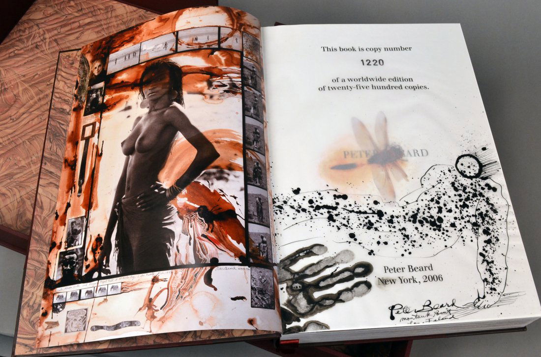 Peter Beard (American, b. 1938) *: Peter Beard Art Edition. Signed and numbered 1220 of a worldwide edition of 2500. Peter Beard, New York, 2006. In original book case, with custom stand.
