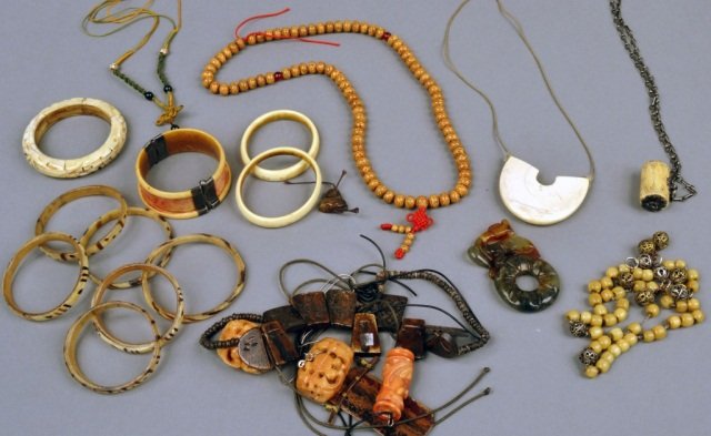 Miscellaneous Group of Jewelry: Comprising bead necklaces, bracelets, etc.