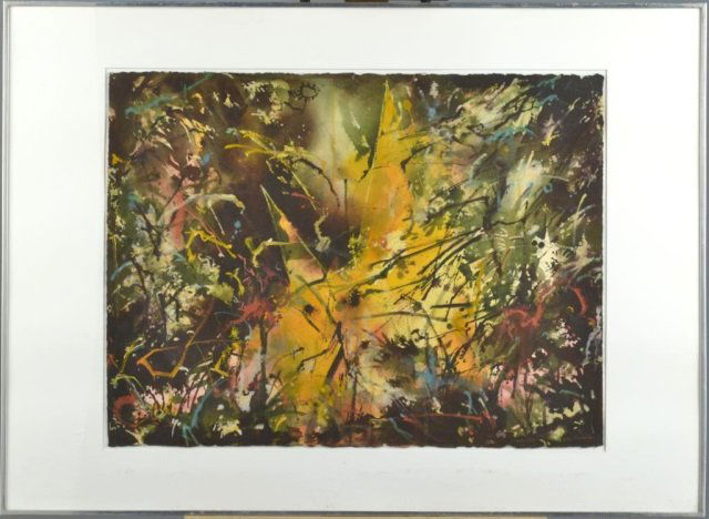 John Alexander (American, b. 1945): Untitled. Oil on paper, July 1981. Signed and dated (l.r.). Sheet size 22 1/2 x 30 inches. Mounted and framed. Provenance: Collection of Red Burns, New York.