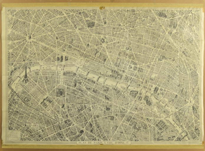 Plan Pittoresque de la Ville de Paris. Gravé