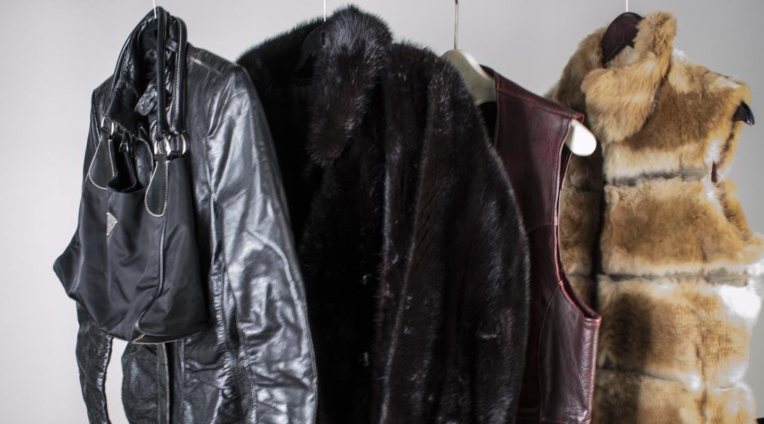 Lady's Mink Jacket: Back length 30 inches.