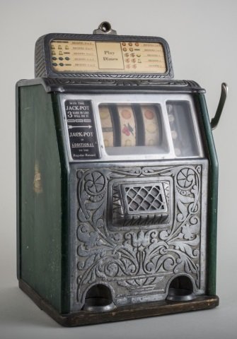 Superior Bell Slot Machine: Plays dimes. Height 23 1/2 inches