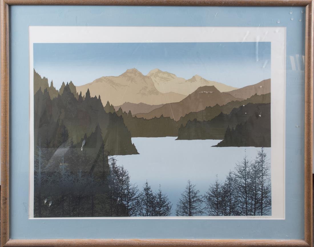 Robert Wilson (American, b. 1941): Tunara. Serigraph. Signed (l.r.), titled (l.c.), numbered AP (l.l.). Sight size 22 x 29 inches. Matted and framed.