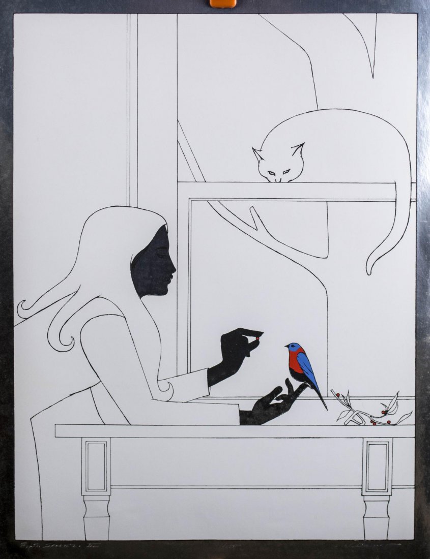 Will Barnet (American, 1911-2012): Fifth Season III. Color lithograph with foiling. Signed (l.r.), titled (l.l.), numbered 37/175 (l.c.). Sheet size 26 x 20 inches. Unframed.
