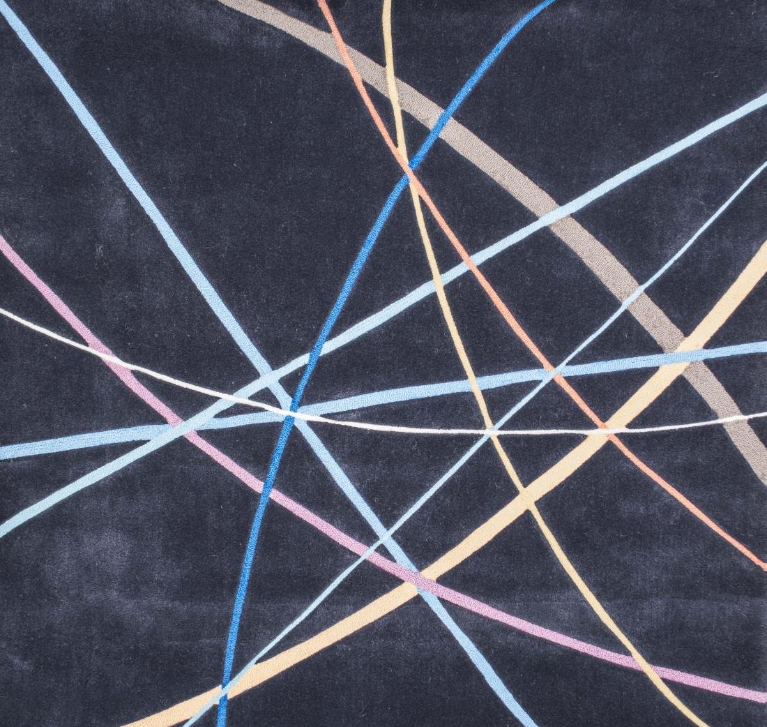 Unknown Artist -7 for Edward Fields Tapestry: Lively Arcs, tufted New Zealand wool. 5 feet x 5 feet.