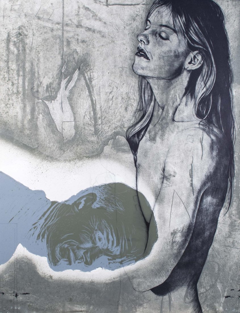 Jose Fors (Cuban, born 1958): El Regresso De Hansel. Lithograph, 20th century, Signed (LR), BAT in edition of 50 (LL), Sheet size 36 x 28 inches. Provenance: From the collection of Ernest De Soto Notice to bidders: Condition repor