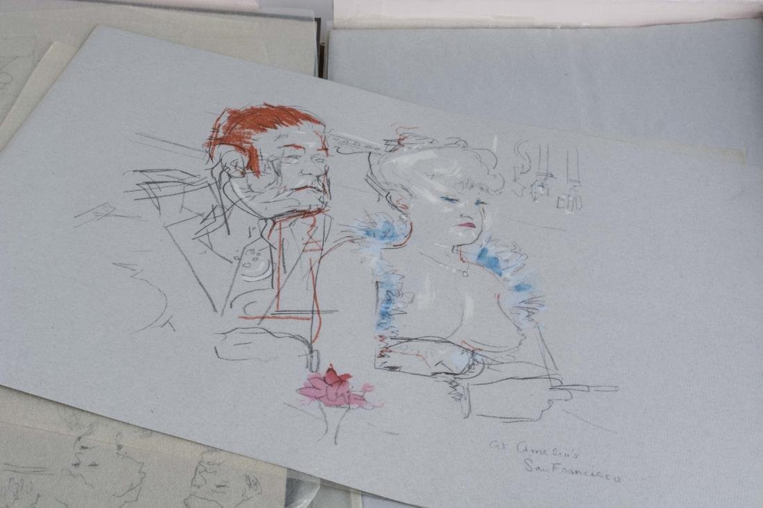 Facing East by Jack Levine & James Michener: Portfolio of various prints. Published by Maecenas Press/Random House, New York, NY, 1970. Signed on inside cover, edition of 2500. Box size 20 x 13 x 2 inches. Notice to bidders: Condition reports an