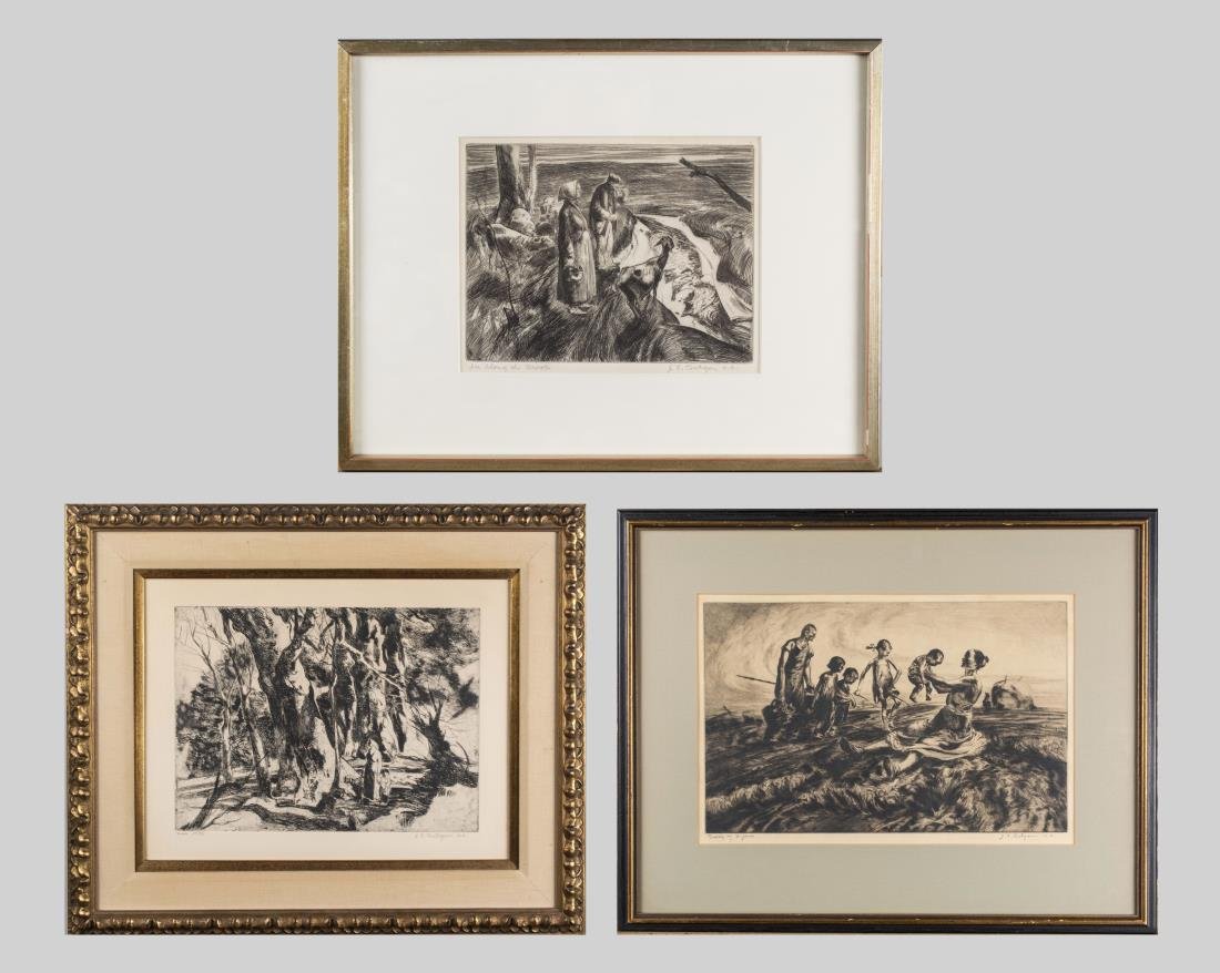 Three John Costigan Etchings (1 of 5)