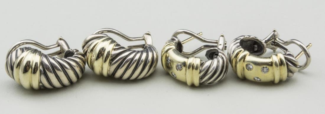 Two Pairs of David Yurman Ear Clips   * (1 of 1)