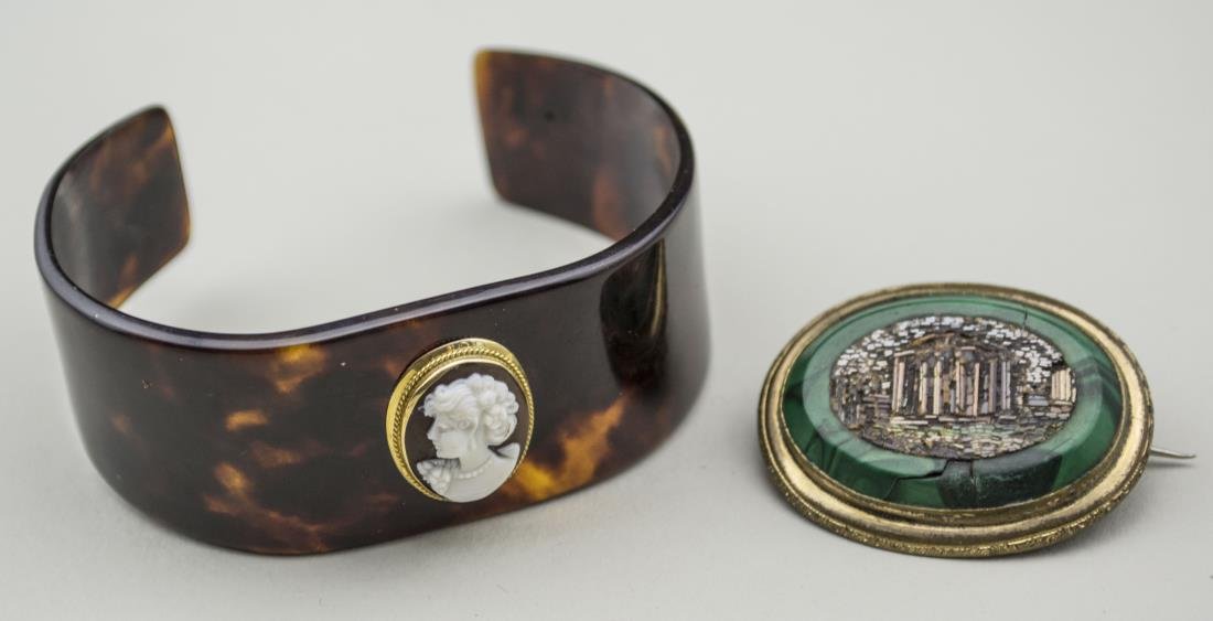Italian Micromosaic Pin and Bangle (1 of 1)