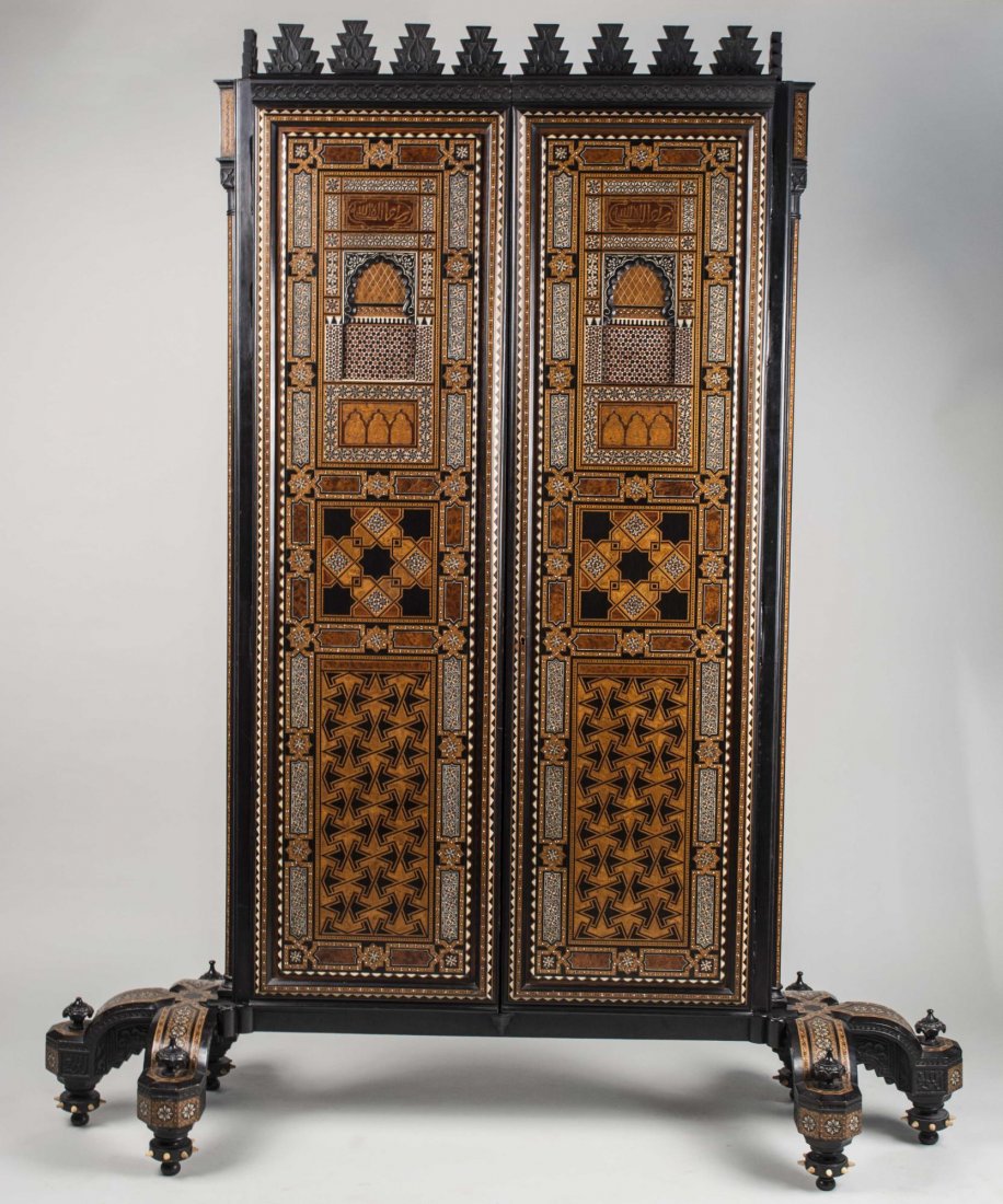 Spanish Marquetry Mirror   * (1 of 2)