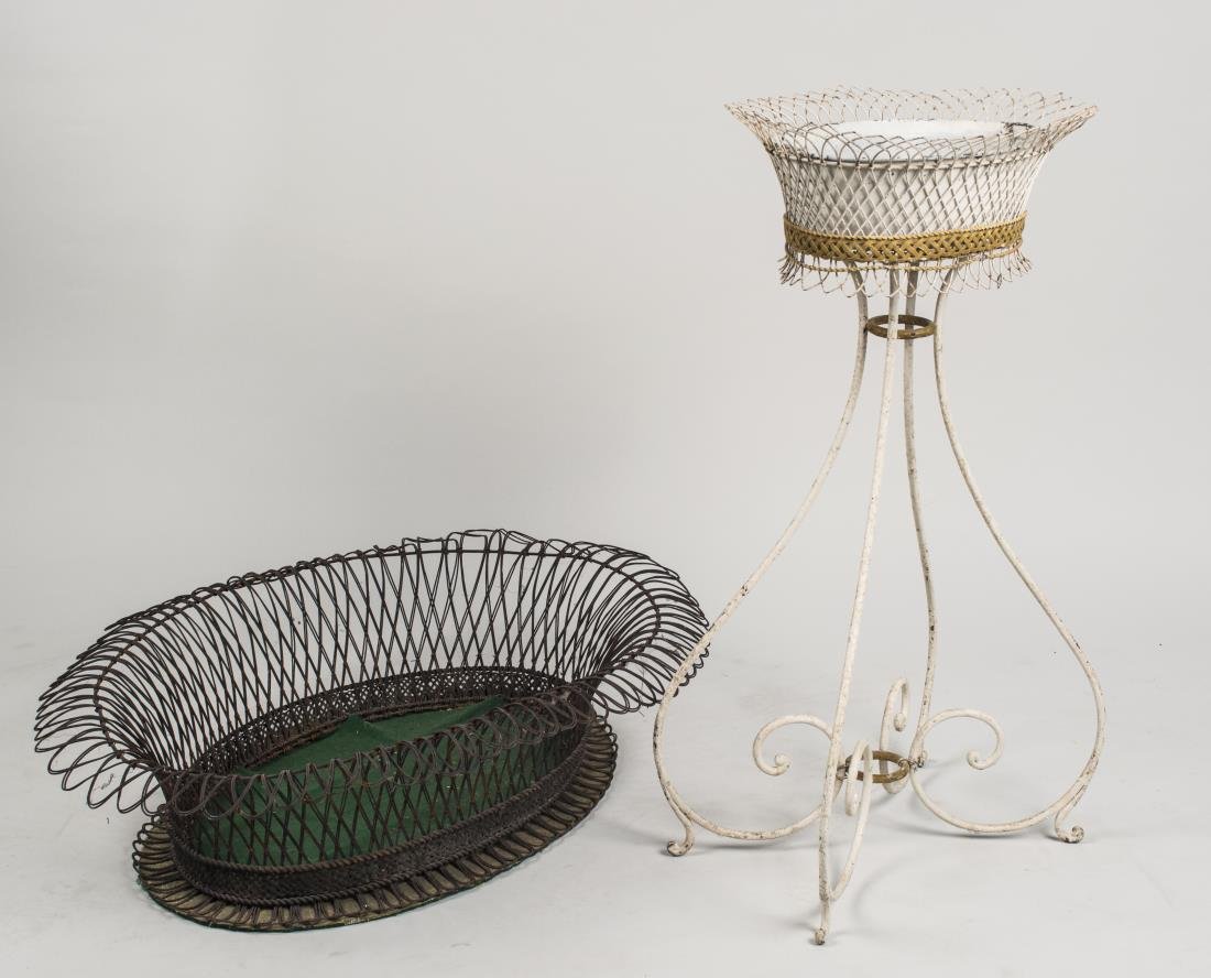 Two Wire Basket Jardineres (1 of 1)