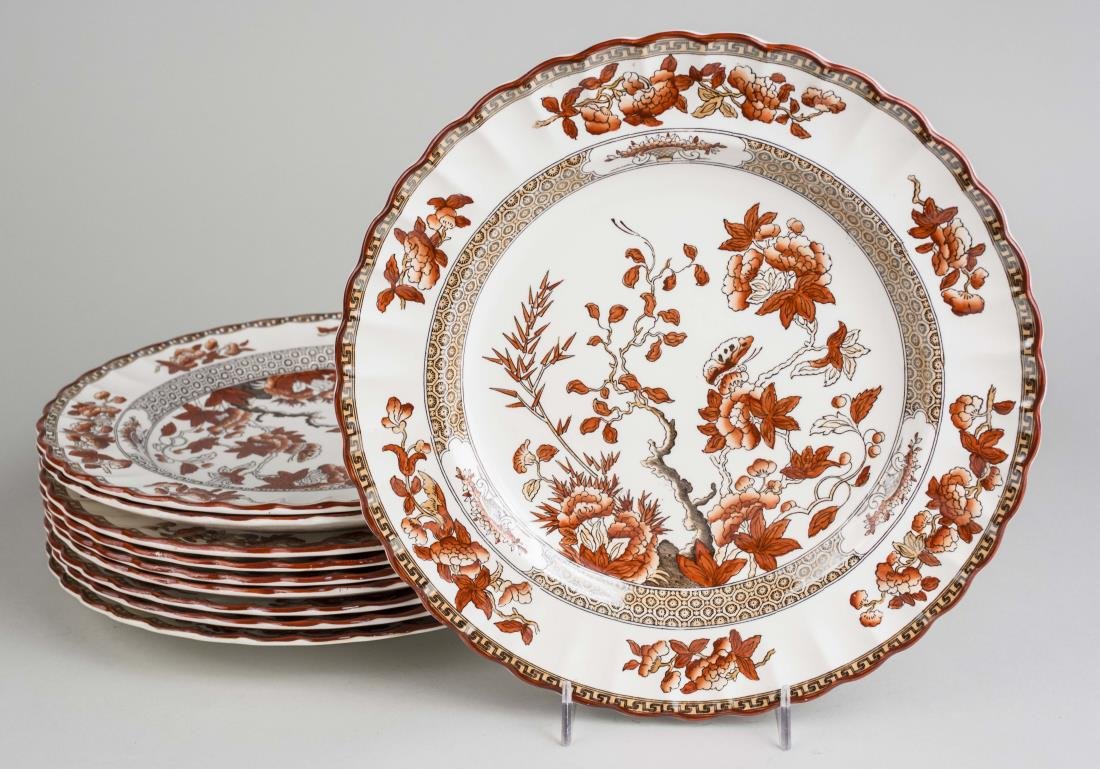 Ten English Copeland Spode Dinner Plates (1 of 6)