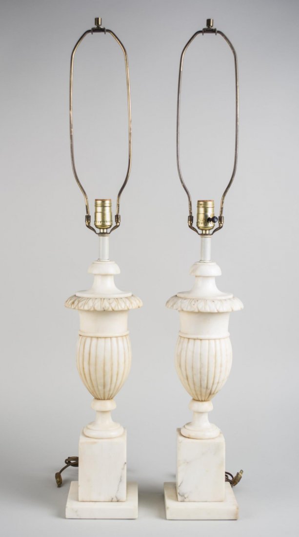 Pair of Marble Lamps (1 of 1)