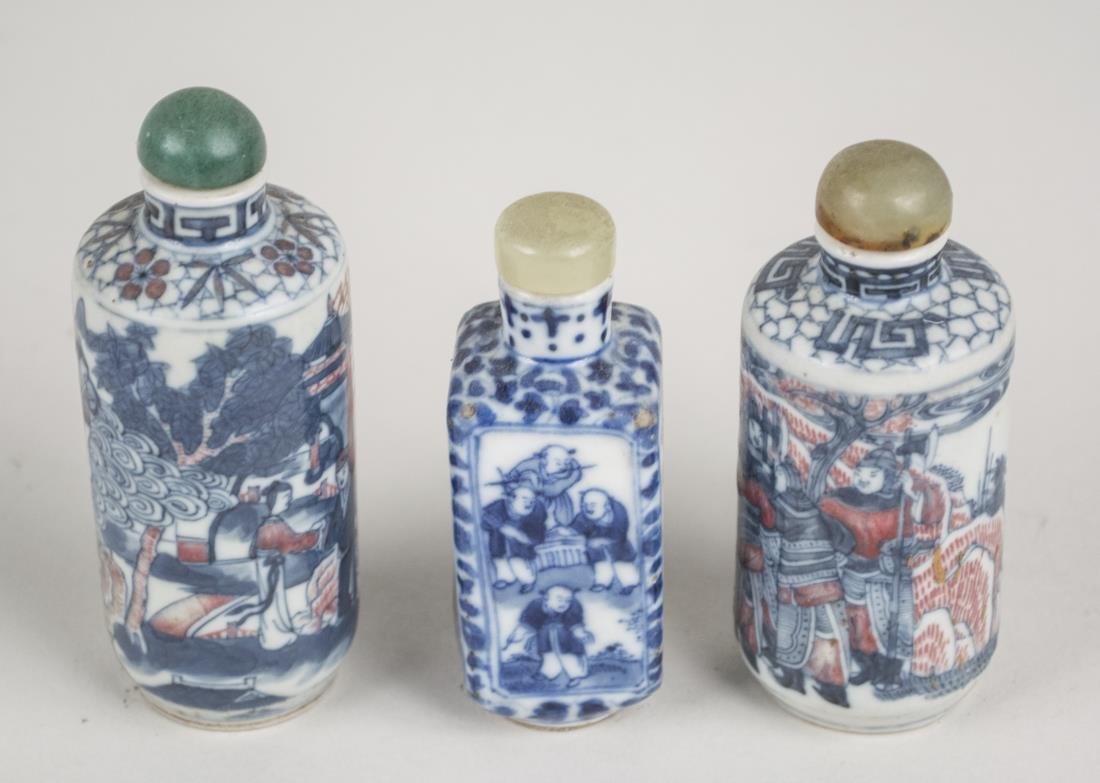Three Chinese Porcelain Snuff Bottles (1 of 1)