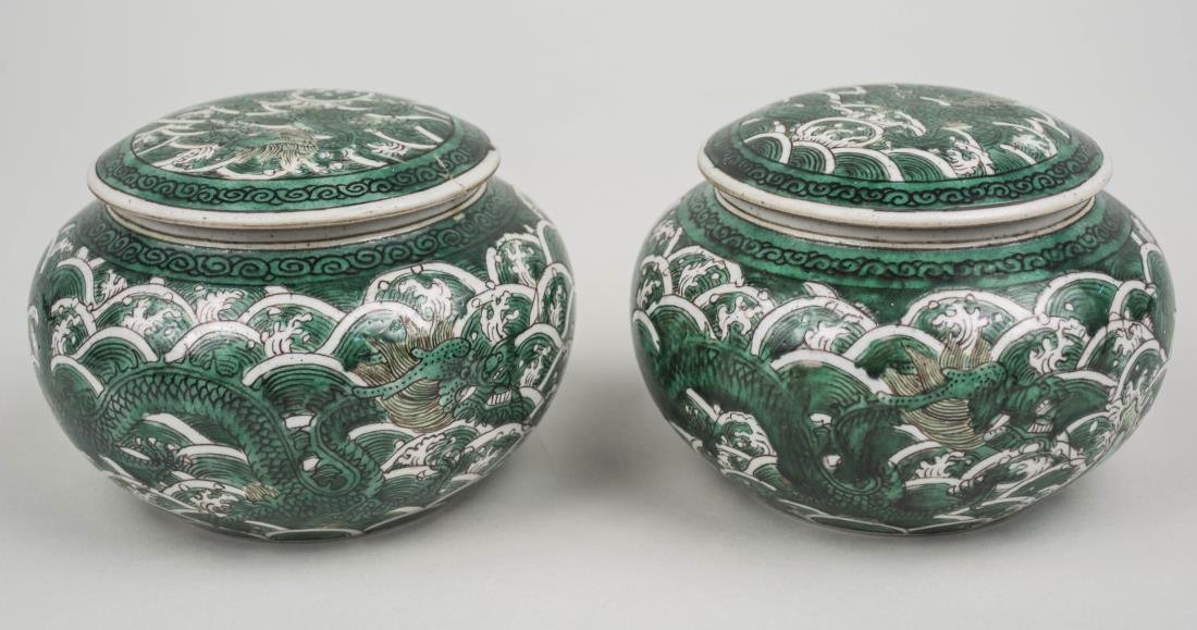 Pair of Chinese Porcelain Boxes (1 of 2)