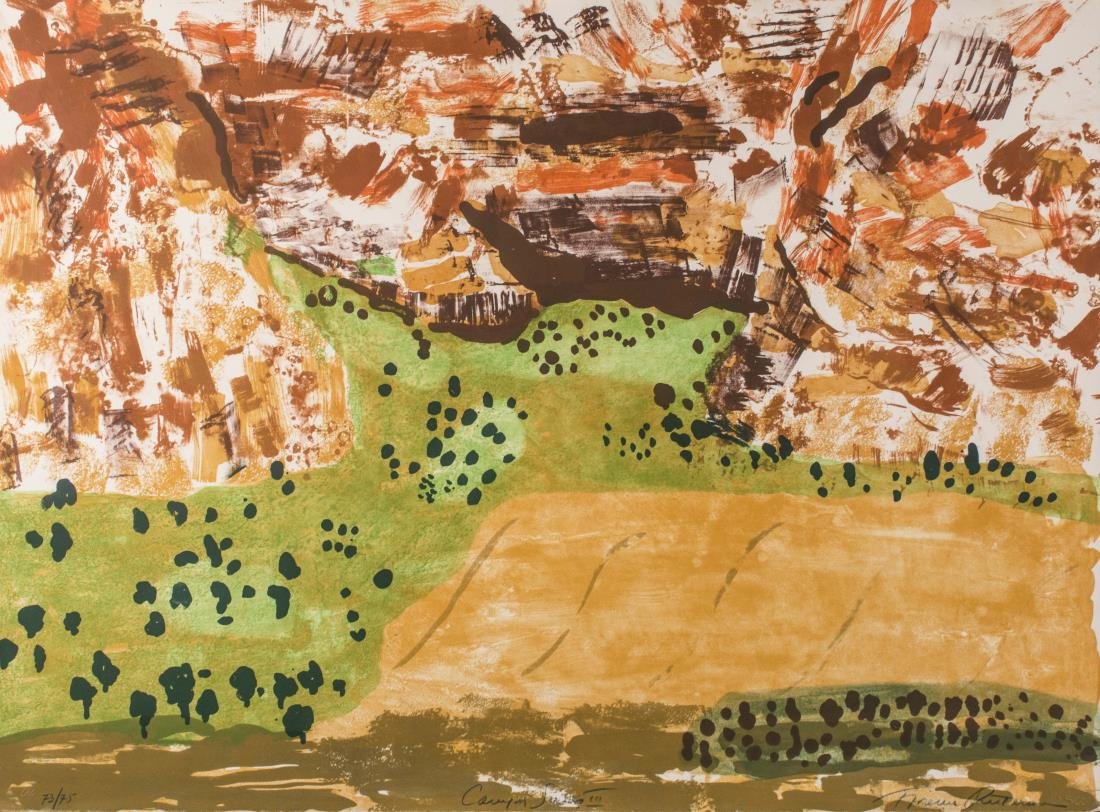 Florence Putterman (American, 20th Century): Cranyon Series III. Lithograph. Signed (LR), titled (LC), numbered 73/75 (LL). Sheet size 30 x 22 inches. Provenance: From the Estate of Ernest De Soto Notice to bidders: Condition reports and additio