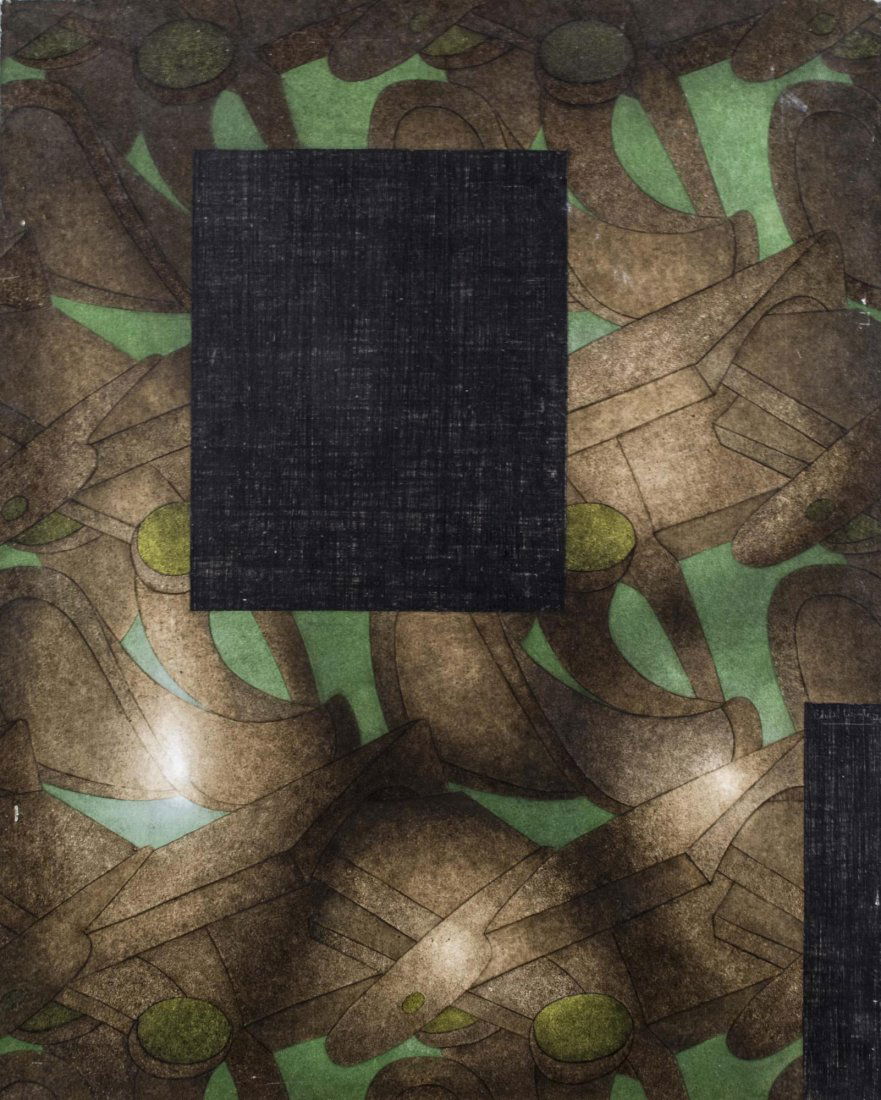 Christian Lemesle (French b. 1932) *: Petit Fenetre II. Oil on canvas, 1970-1971. Signed and inscribed on reverse. Canvas size 32 x 25.5 inches. Notice to bidders: Condition reports and additional photographs are provided by request as a