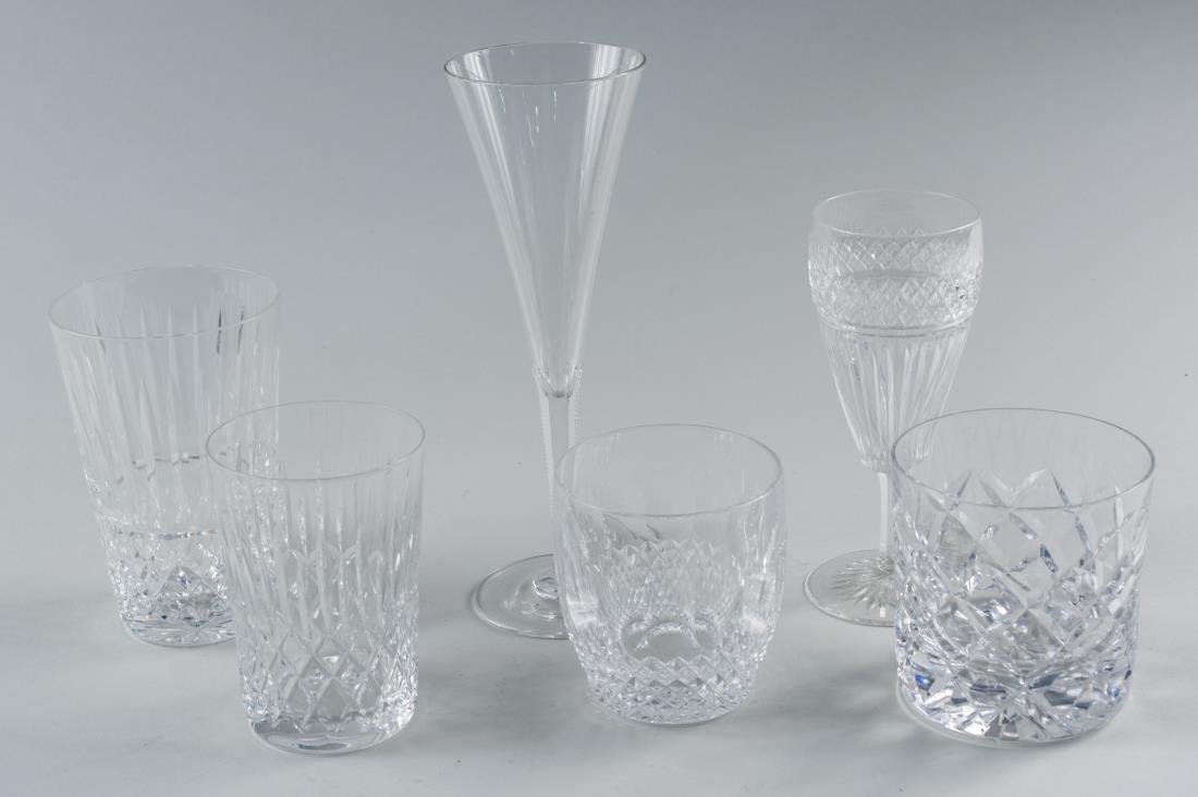 Group of Assorted Stemware and Glassware: Various makers and patterns, approximately forty pieces, including champagne flutes, tumblers, old fashioned glasses, etc. Notice to bidders: Condition reports and additional photographs are provided 