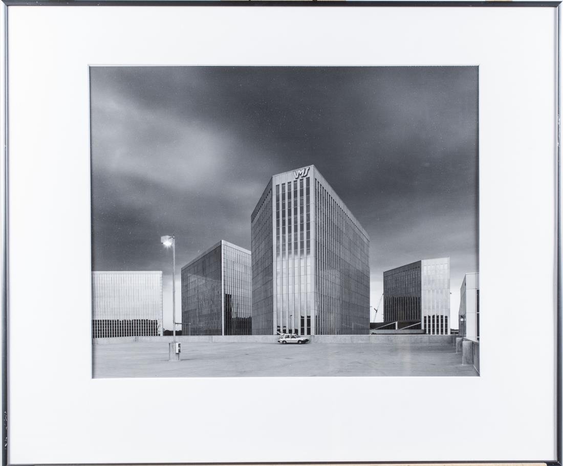 Seven Bob Thall Photographs of Chicago: Bob Thall (America, b. 1948). Scenes of Chicago . Silver gelatin prints, 1980s-1990s. Signed and dated on verso. Largest framed 24 x 20 inches. Framed. Notice to bidders: Condition reports and additio