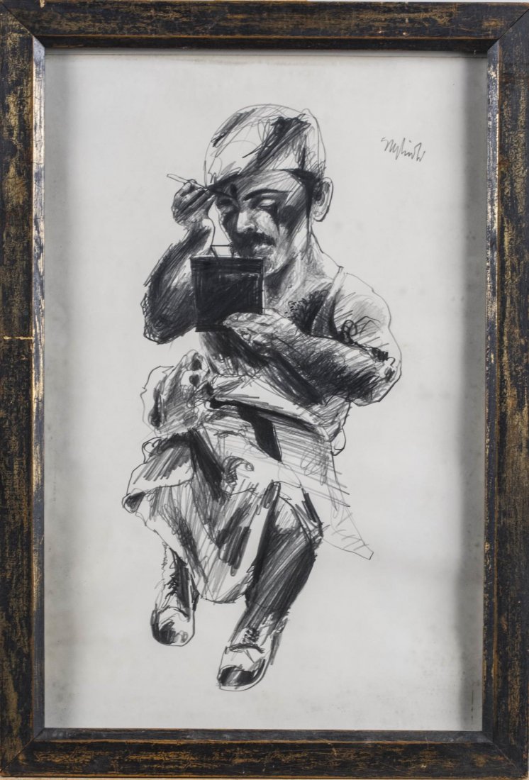 Mario Rivoli, Drawing of Circus Performer