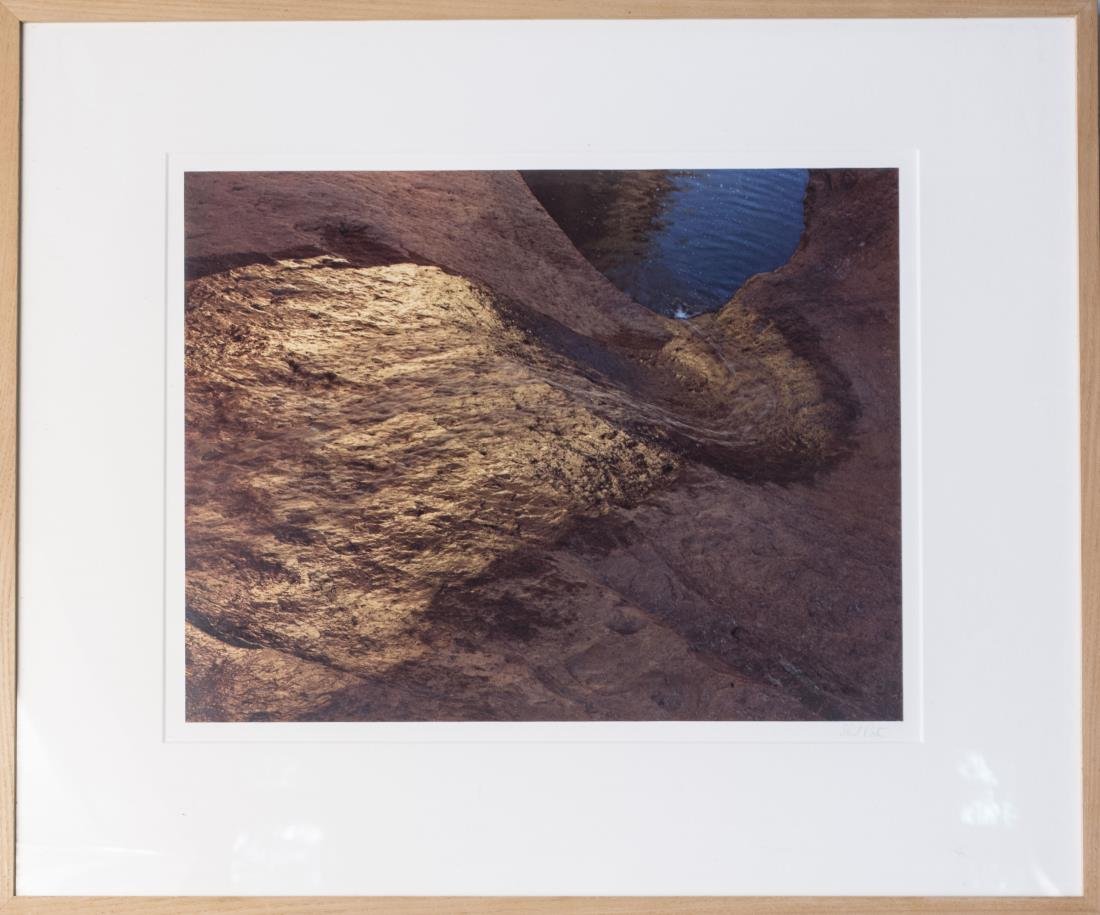 Eliot Porter (American, 1901-1990): Waterslide from Above, Long Canyon, from the Glen Canyon Portfolio, September 21, 1965. Dye transfer print, 1965. Printed 1980 from an edition of 250. Signed in pencil (LR). Stamped on reverse: 'This