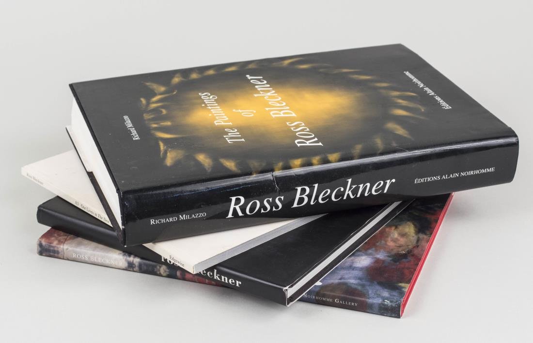 Three Signed Ross Bleckner Books: Comprising Ross Bleckner: A3: Our Lives in The New York Times, first edition, published by Edgewise Press, Inc. New York 2011, signed and dedicated "For Marcus Love Ross 5/11", The Paintings of Ross B