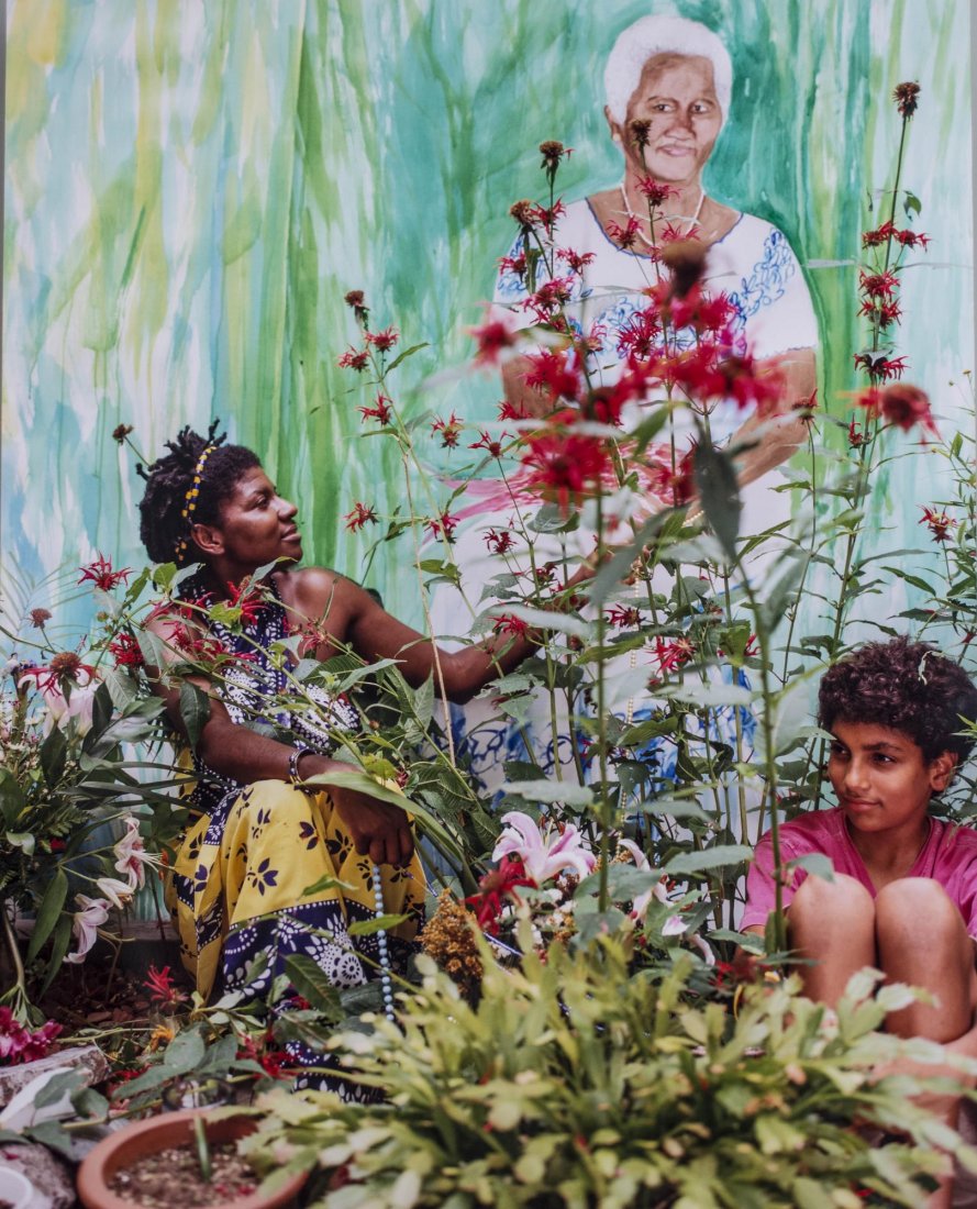 MarÃ­a Magdalena Campos-Pons (Cuban, b. 1959): Backyard Dreams #5. Plexiglass mounted C-Print, 2005. Overall size 60 x 48 inches. Notice to bidders: Condition reports and additional photographs are provided by request as a courtesy to our clients,