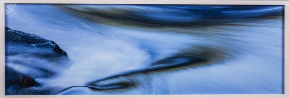 Peter Lik (American/Australian, b. 1959): Whisper. Cibachrome color print mounted on plexiglass. Edition 58/950. Certificate of authenticity attached to the verso. Size 41 X 14 inches. Framed. Notice to bidders: Condition reports and addition