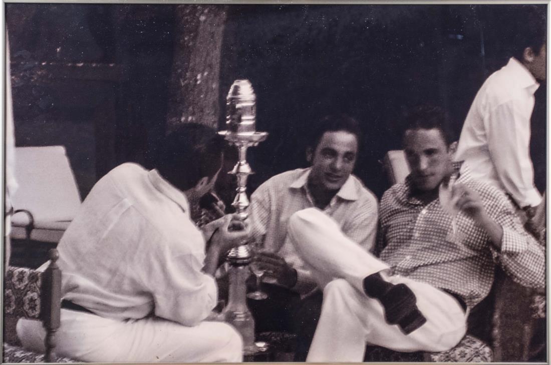 Two Decorative Pictures: One print after Roy Lichtenstein and the other a poster of a black and white photograph. Larger overall size 20 x 30 inches. Notice to bidders: Condition reports and additional photographs are provide