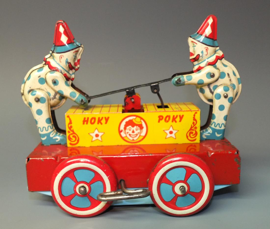 WYANDOTTE HOKY POKY CLOWN HANDCAR WINDUP (1 of 4)