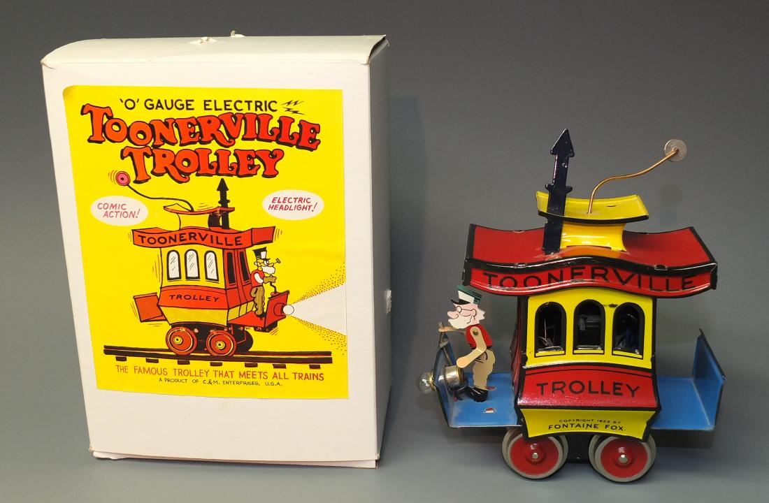 C&M O GAUGE ELECTRIC TOONERVILLE TROLLEY & BOX (1 of 6)