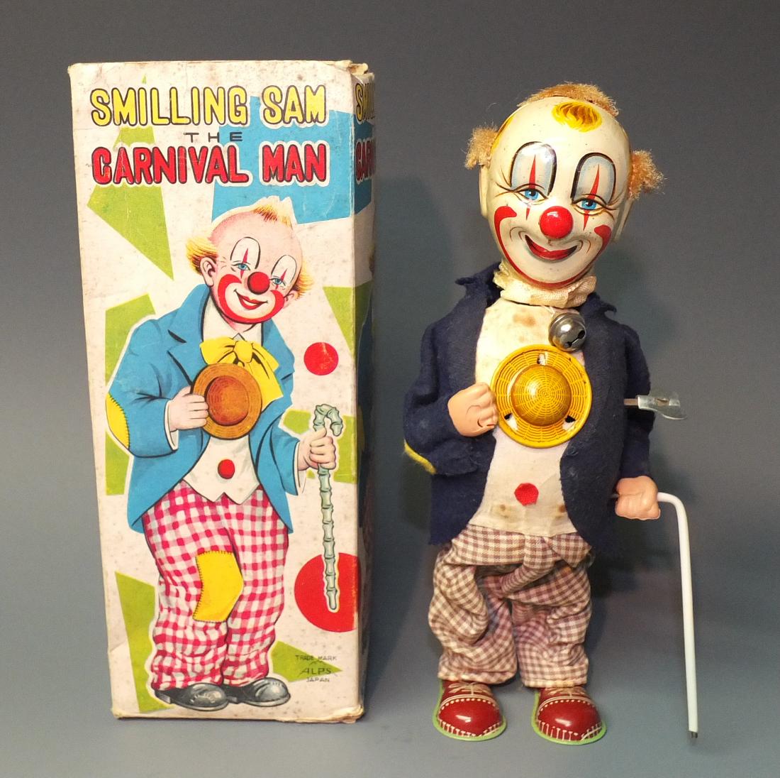 ALPS SMILING SAM CARVINAL MAN CLOWN & BOX (1 of 7)