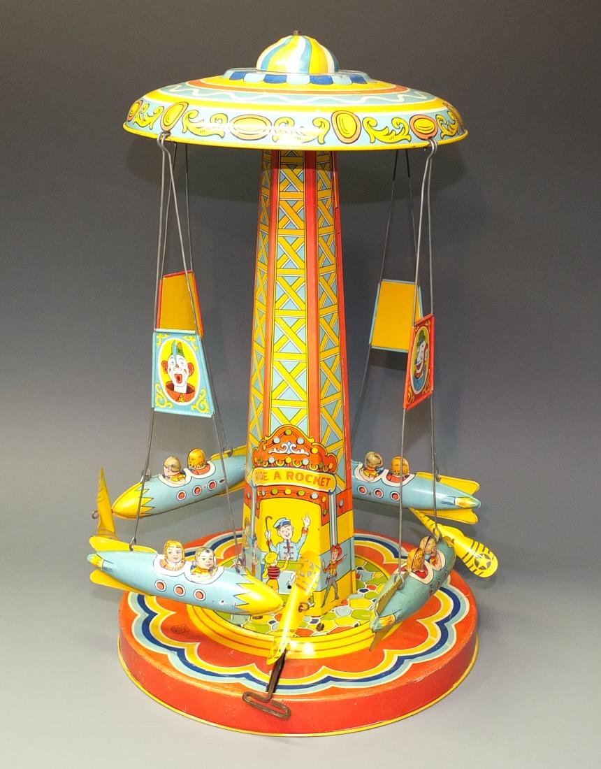 CHEIN RIDE A ROCKET TIN WINDUP #260 (1 of 6)
