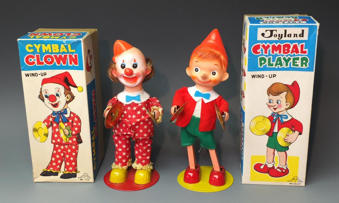 2 JAPAN CYMBAL PLAYERS WINDUPS & BOXES (1 of 7)