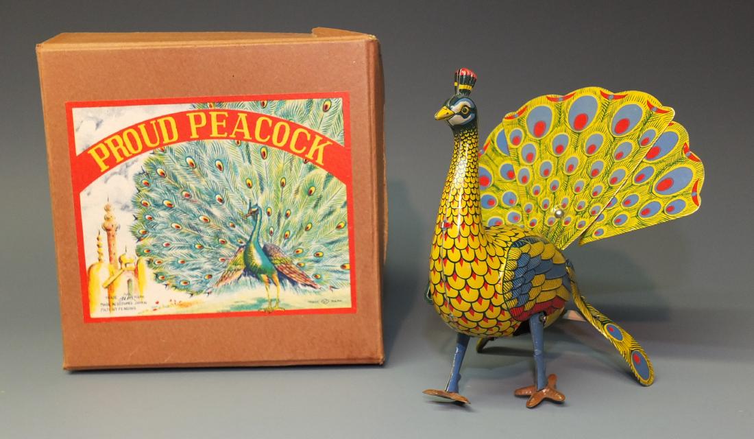 ALPS PROUD PEACOCK WINDUP & BOX (1 of 10)