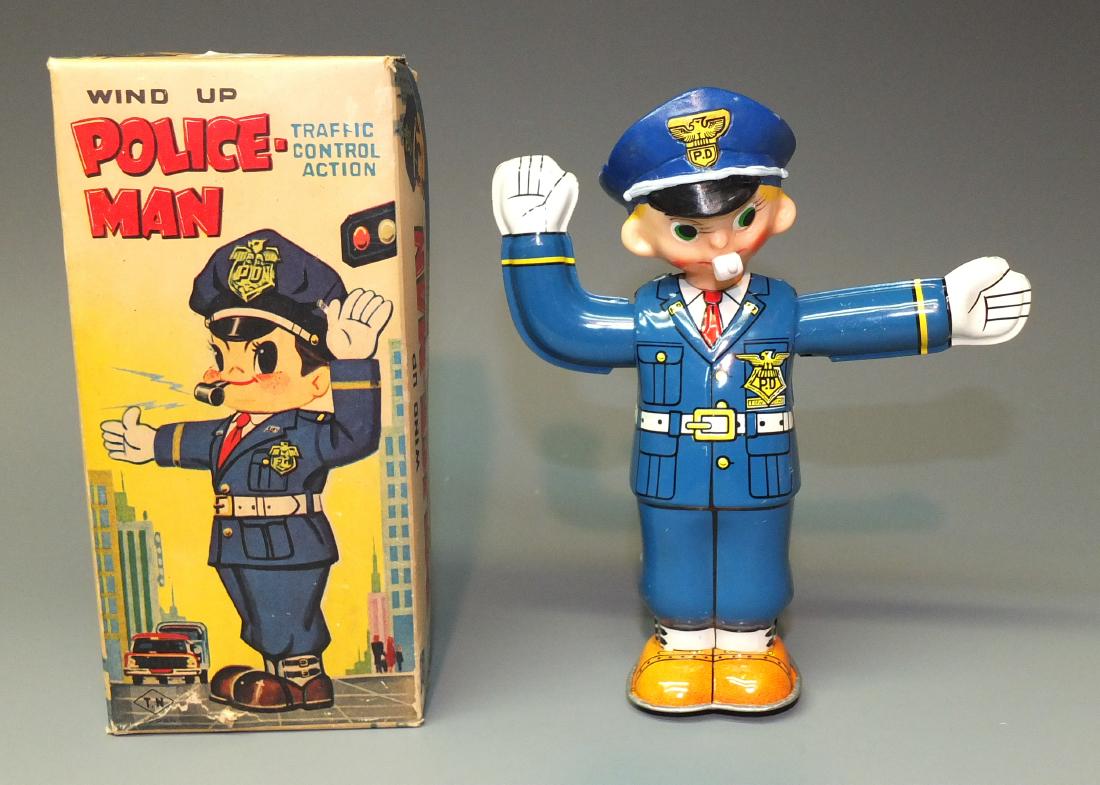 NOMURA TRAFFIC COP POLICE MAN & BOX (1 of 7)