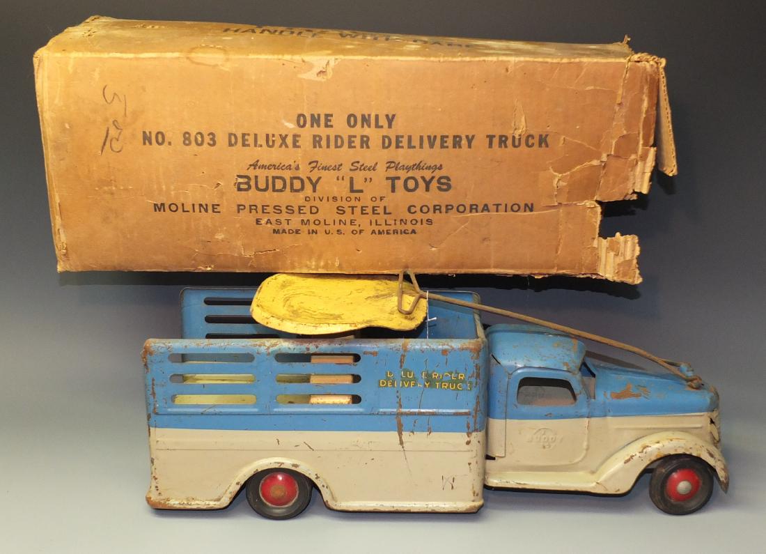 BUDDY L DELUXE RIDER DELIVERY TRUCK & BOX (1 of 11)