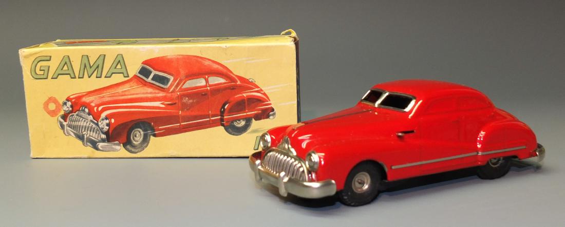 GERMAN GAMA 100 TIN WINDUP CAR & BOX (1 of 10)