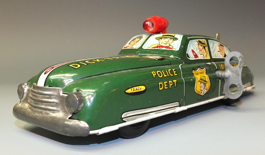 MARX DICK TRACY TIN WINDUP SQUAD CAR (1 of 7)