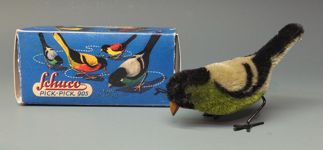 SCHUCO GERMAN 905 PICK PICK WINDUP BIRD & BOX (1 of 6)