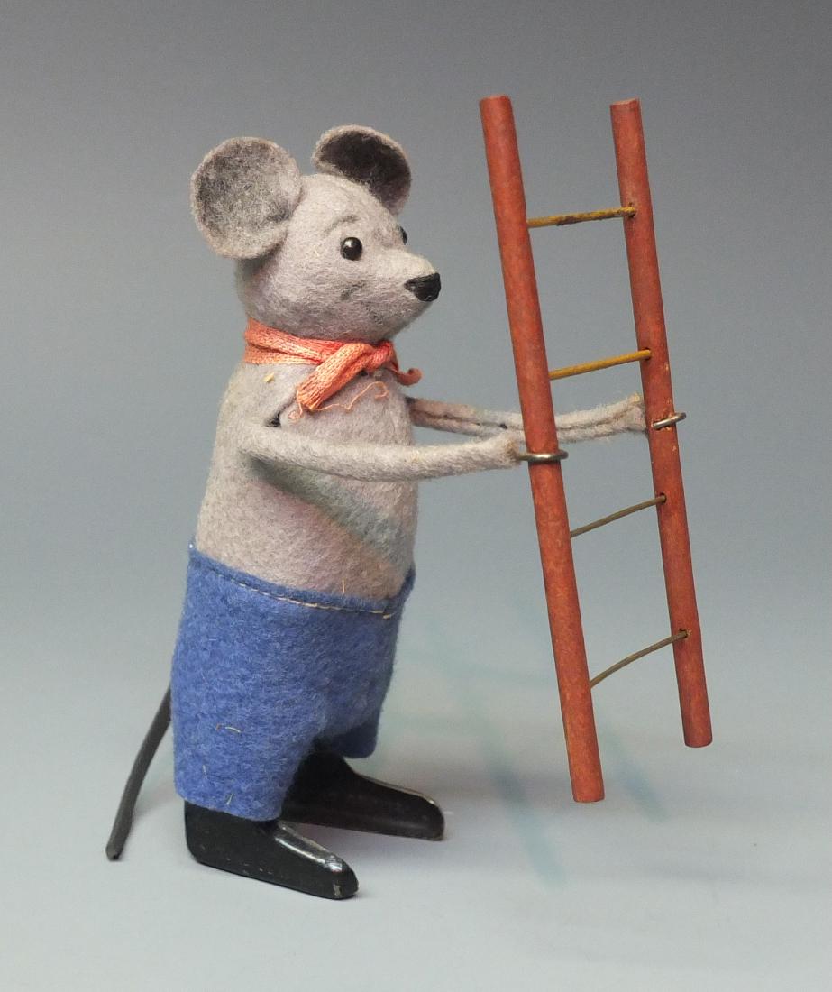 SCHUCO GERMAN 959 MICKEY MOUSE WITH LADDER TIN WINDUP (1 of 5)