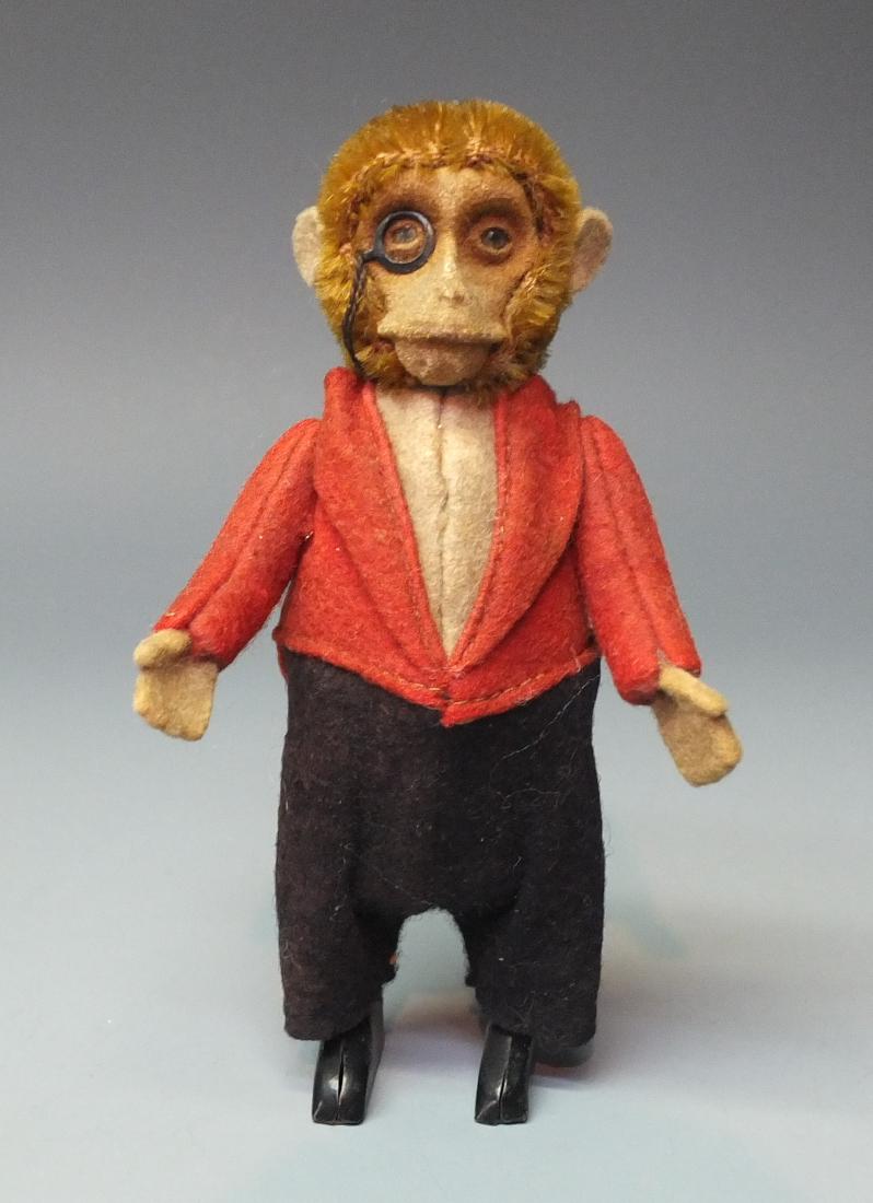RARE SCHUCO GERMAN 928 DANCING GENTLEMAN MONKEY TIN (1 of 4)