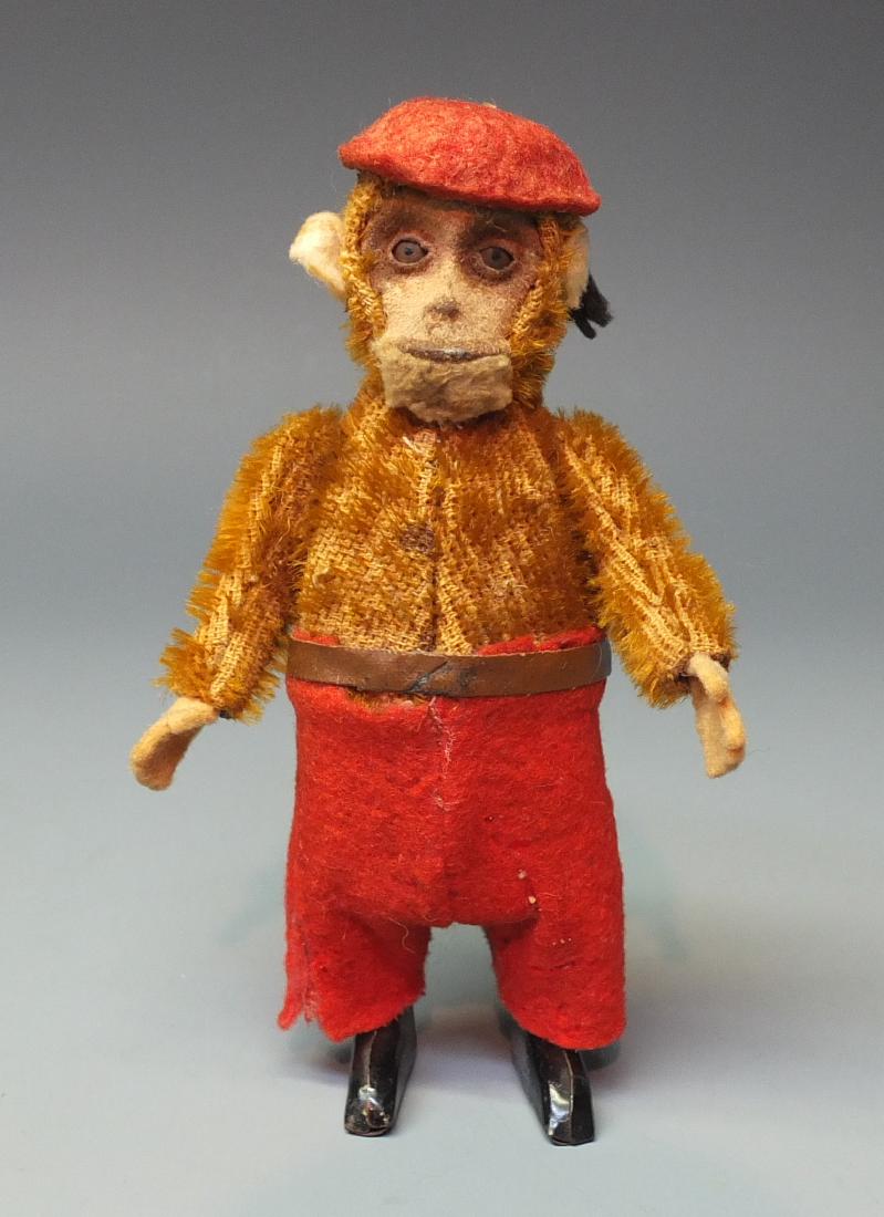RARE SCHUCO GERMAN 925 DANCING MONKEY FRENCH BERRET TIN (1 of 4)